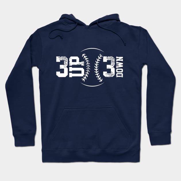 3 UP 3 Down Baseball Hoodie by Vigo